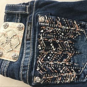 Miss Me dark wash skinny jeans